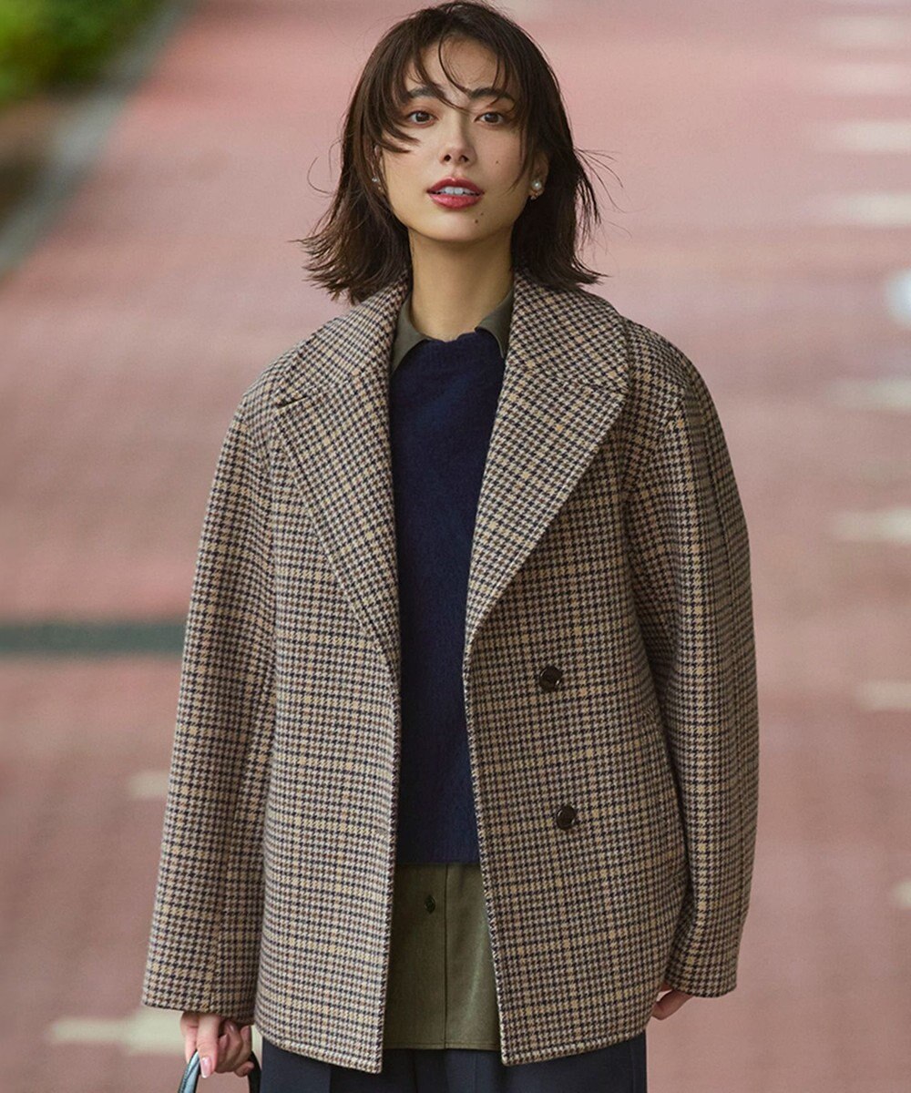 23区 【Oggi11月号掲載】ボンディング チェックツイード ジャコット 