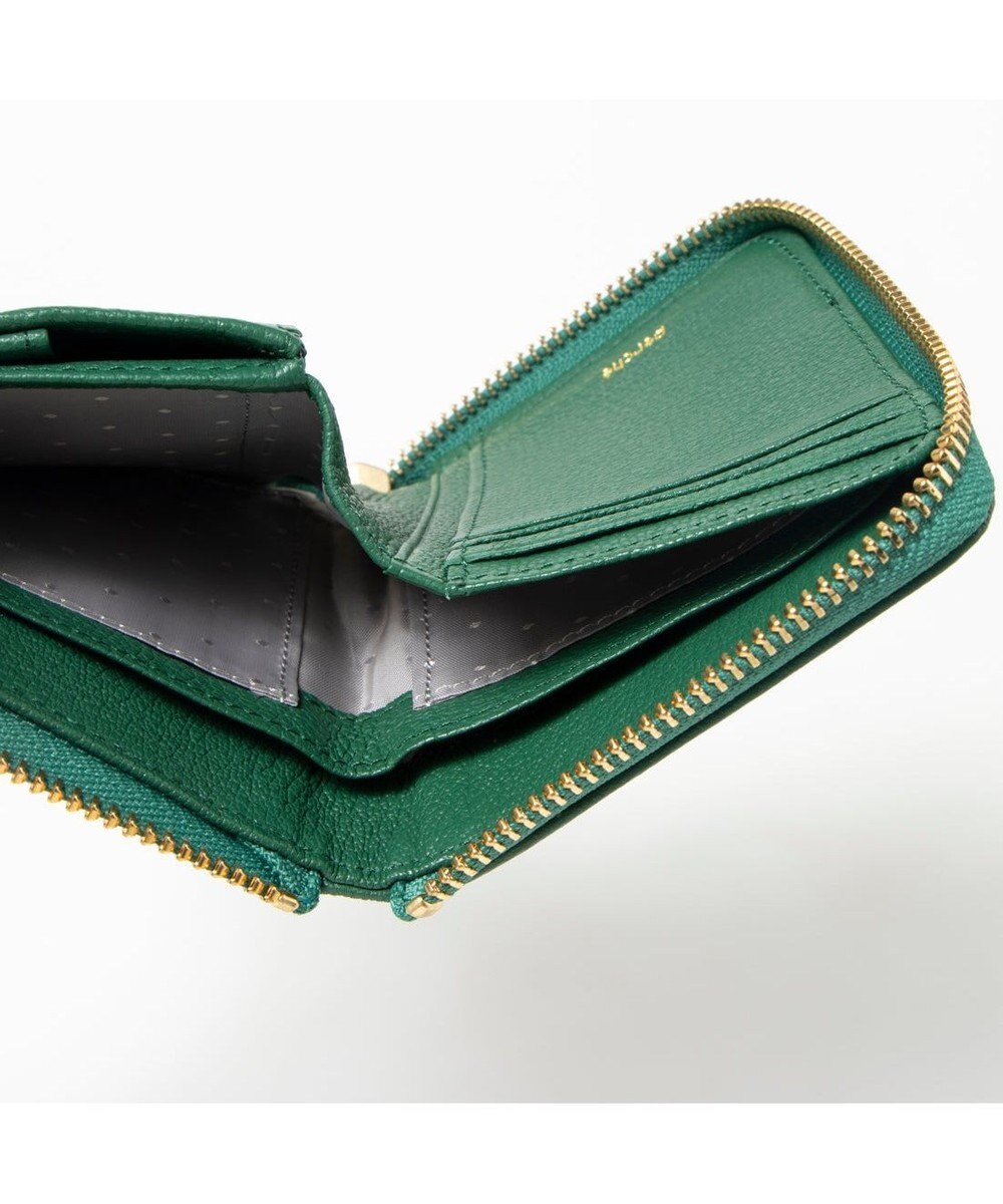 UNBILLION ペルケ perche / ドット刺繍ラウンドパームフィットウォレット 