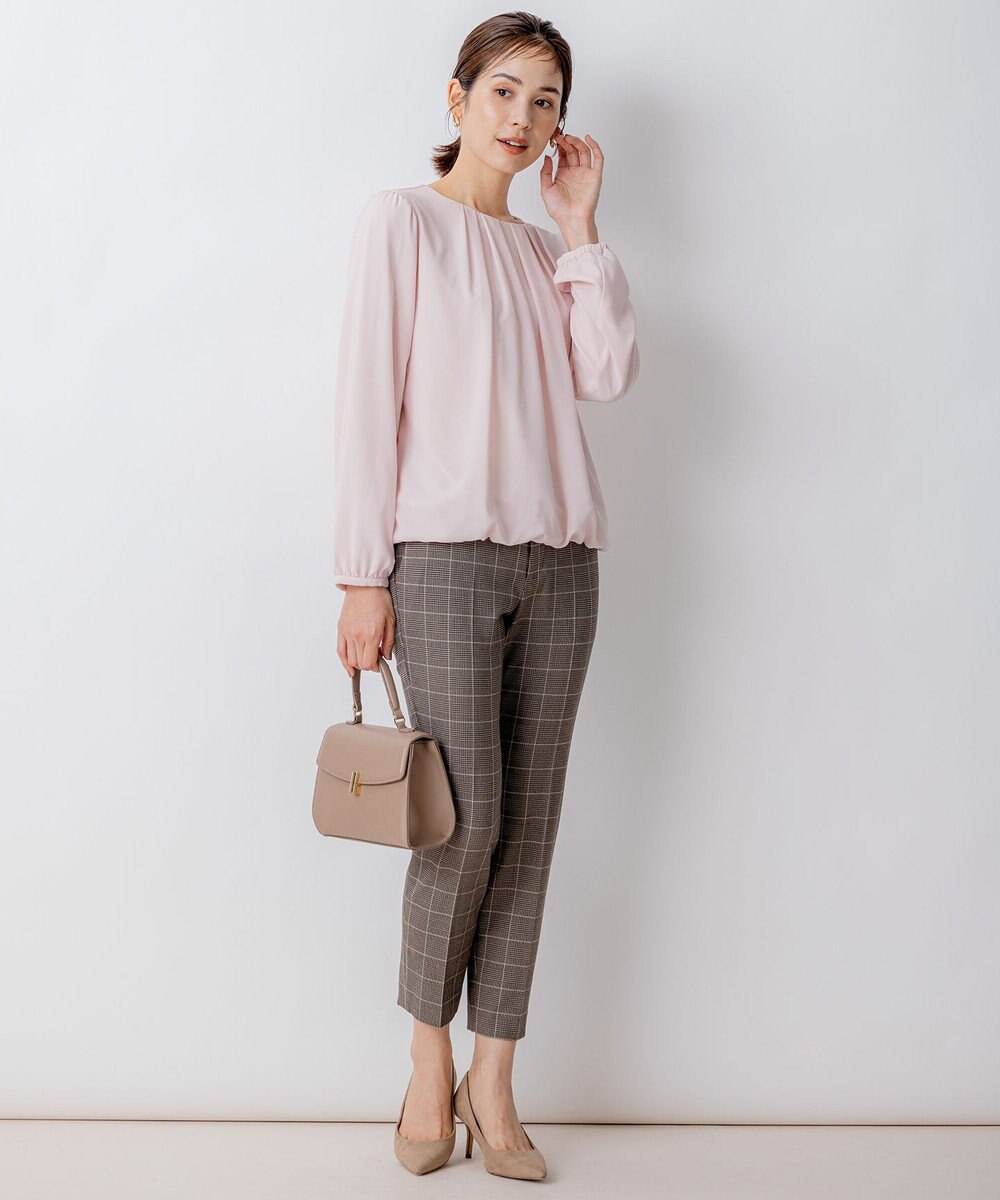 組曲 L 【洗える・WEB限定】2WAYウォームストレッチ テーパードパンツ 