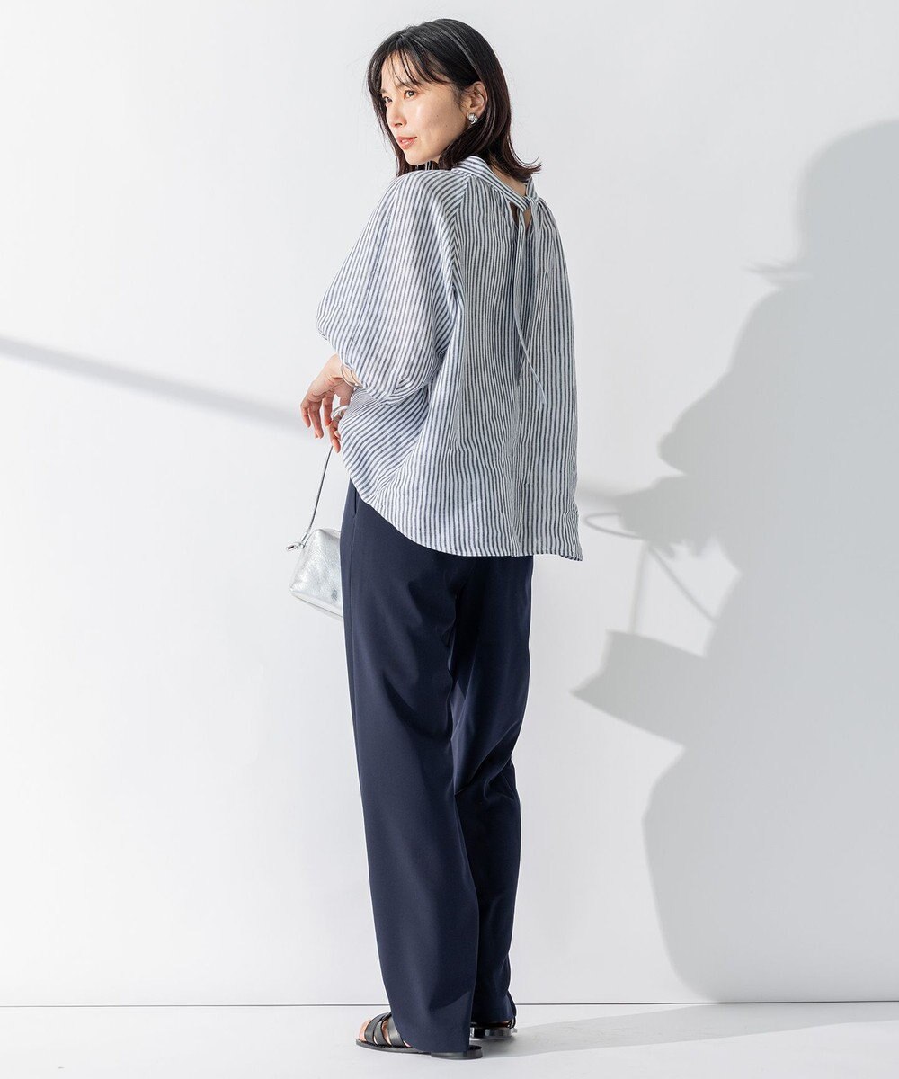 23区 L 【WEB限定/洗える】2WAYストレッチツイル ワイドパンツ 