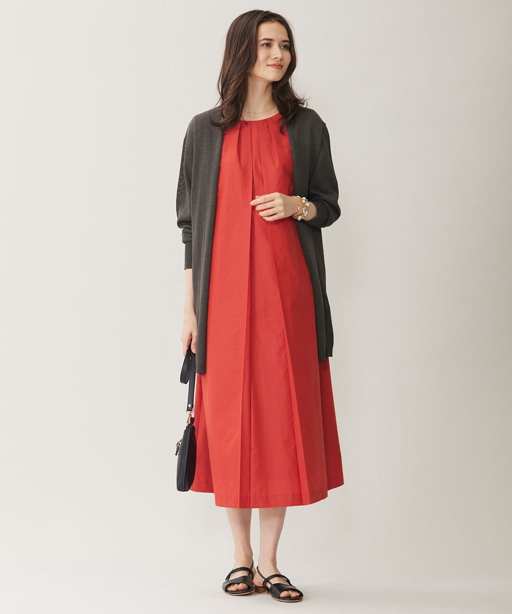 自由区 S 【洗える】ペーパーブレンドロング カーディガン 