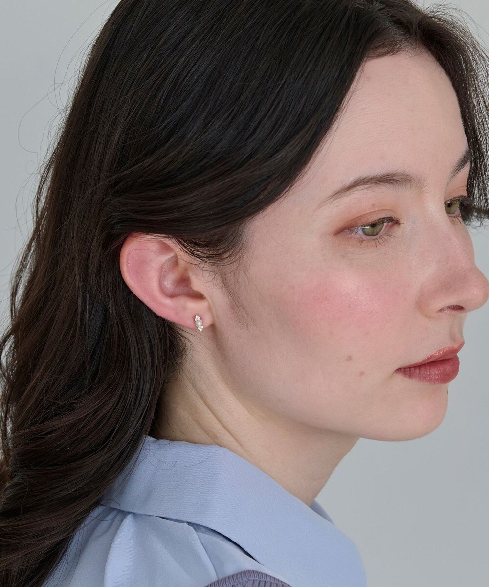 Phoebe 〈痛くないシリーズ/金属アレルギー対応〉クイーンパールビジューライトフィットイヤリング/ニッケルフリー 