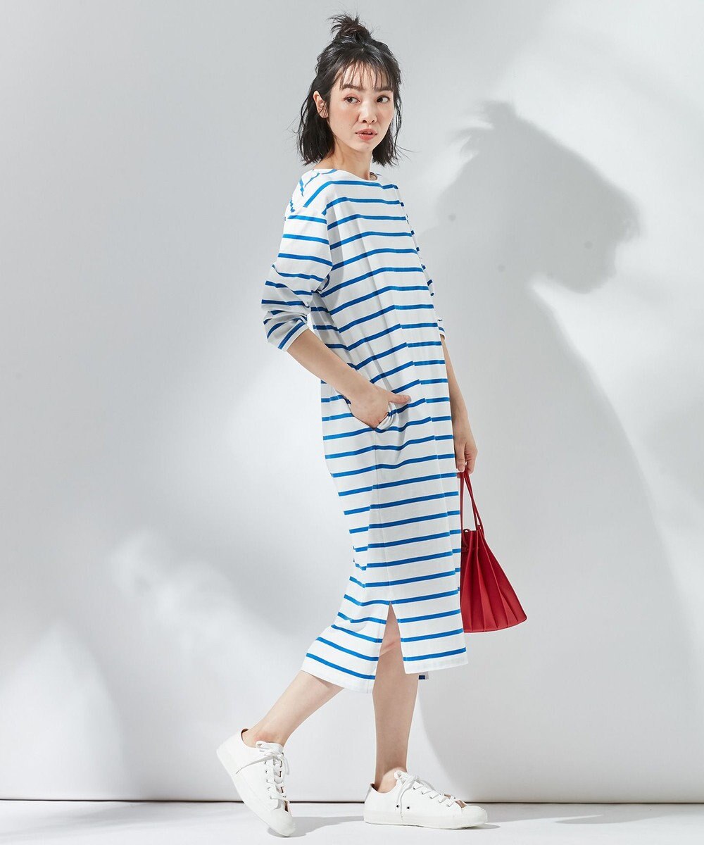 Kmkk コットンテンジク ボートネック ワンピース Kf68 組曲 Lファッション通販 公式通販 オンワード クローゼット