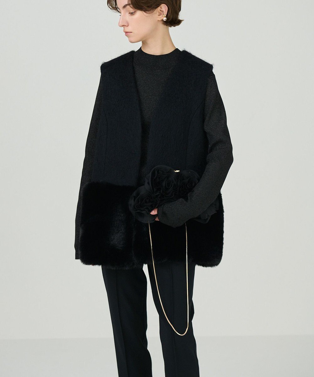 GRACE CONTINENTAL ローズ刺繍バッグ 