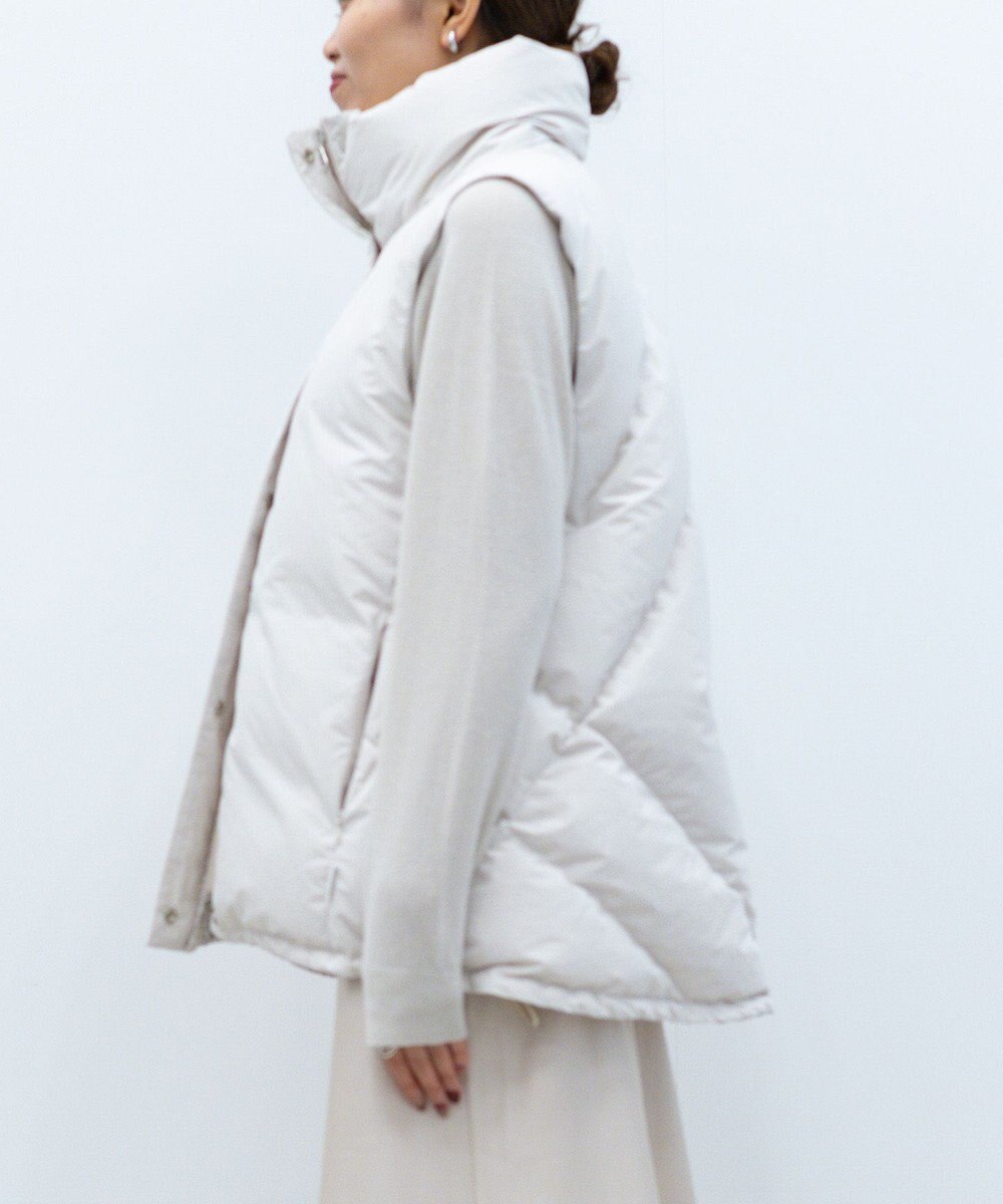 KWD 【日本製/高品質ダウン】STAND COLLAR DOWN VEST ダウンベスト 