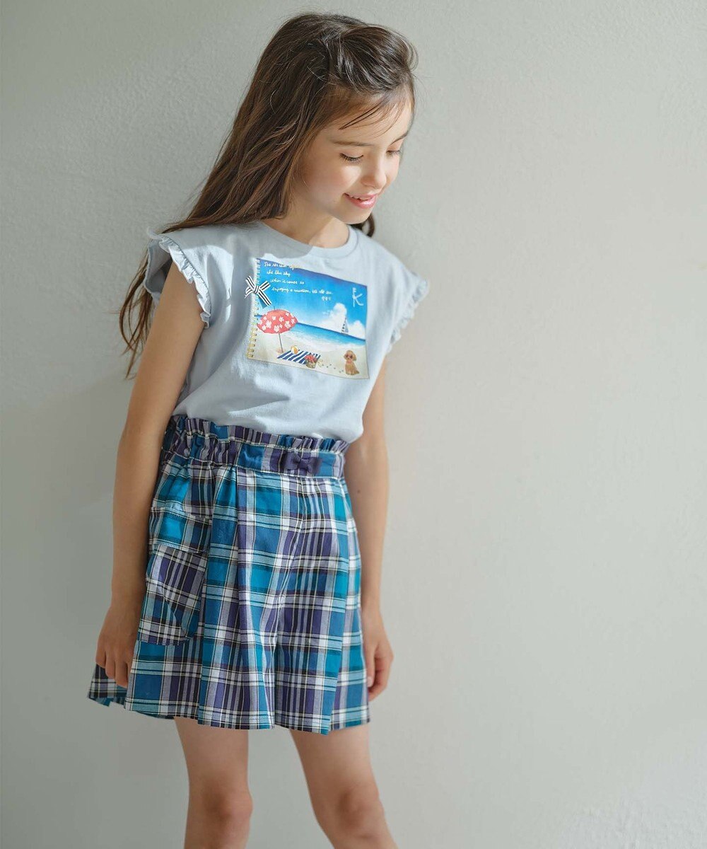 組曲 KIDS 【110-140㎝】夏休みの絵日記 Tシャツ 