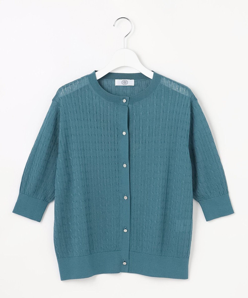 J.PRESS LADIES Vis/Peスパーク クルーネック カーディガン 