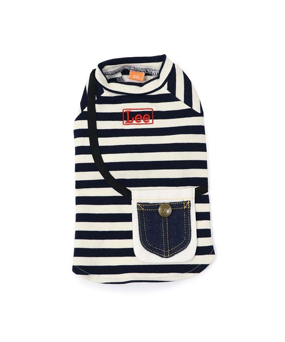 PET PARADISE  Lee ボーダー Tシャツ   デニム ポーチ風 小型犬 