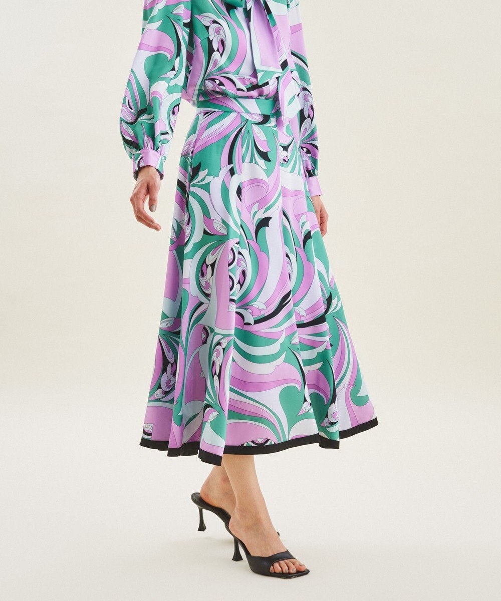 サイケプリントフレアスカート / GRACE CONTINENTAL 