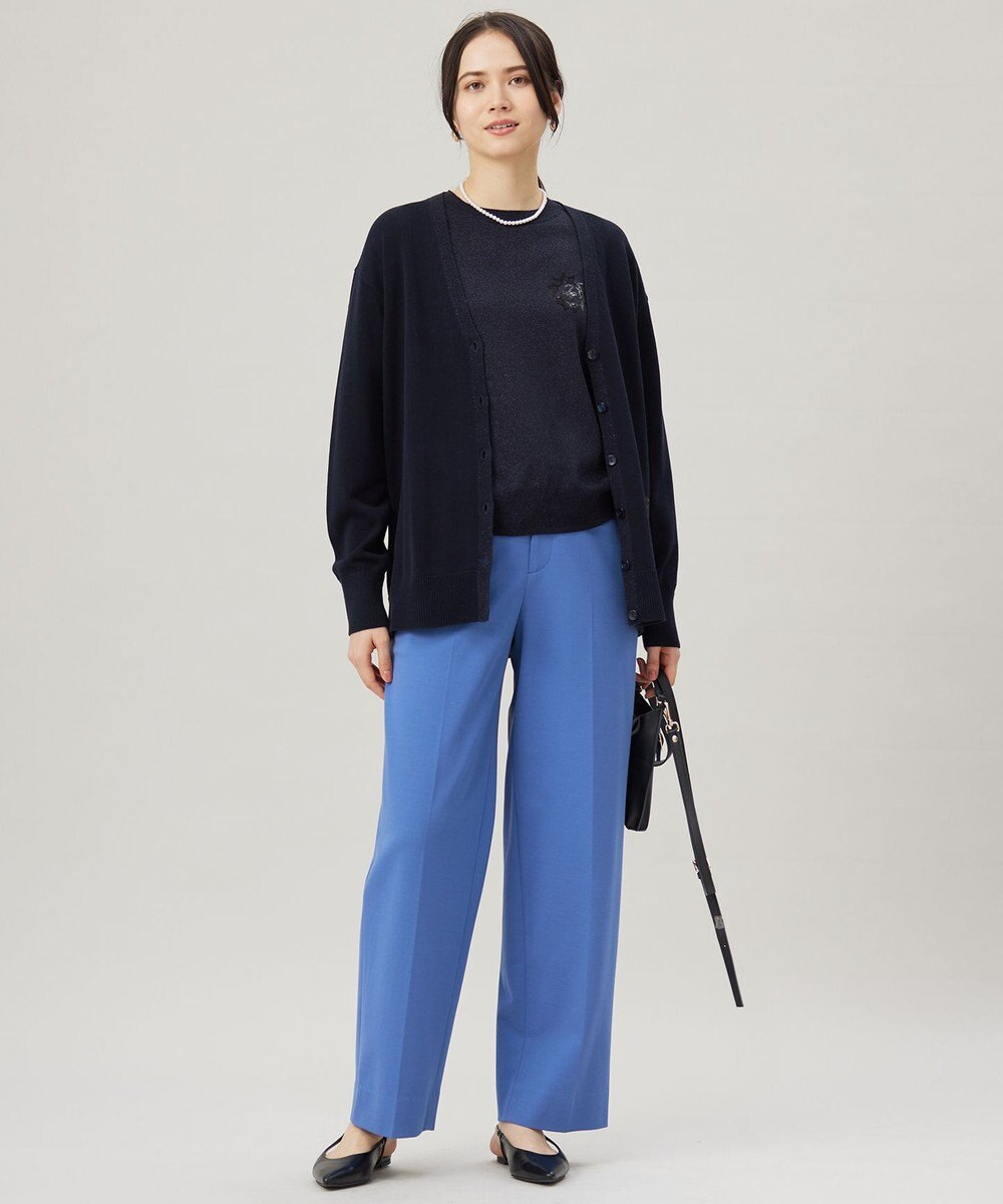 自由区 S 【カタログ掲載・洗える】エンブレムニット カーディガン 