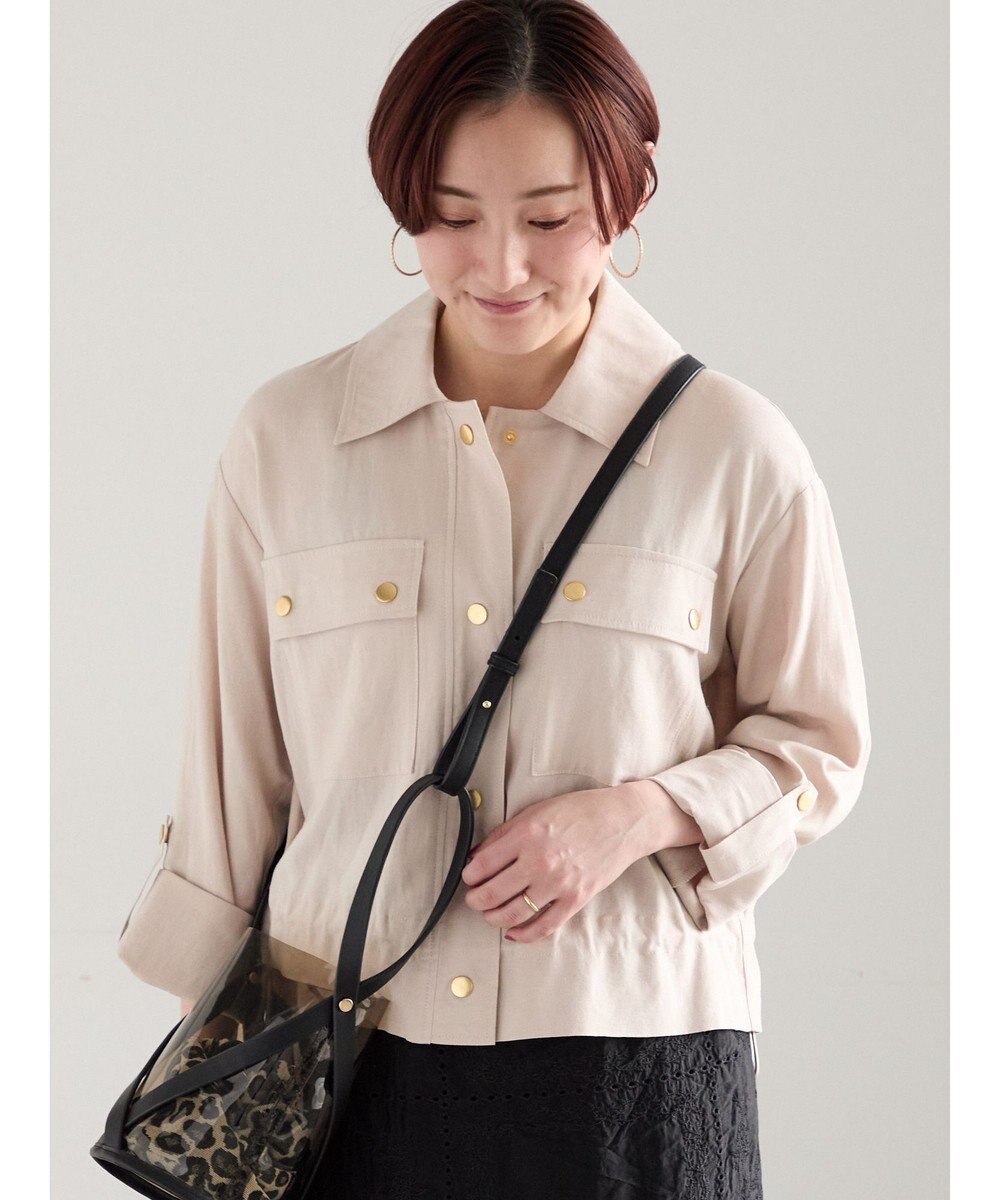 Te chichi リネンライクWポケットジャケット 