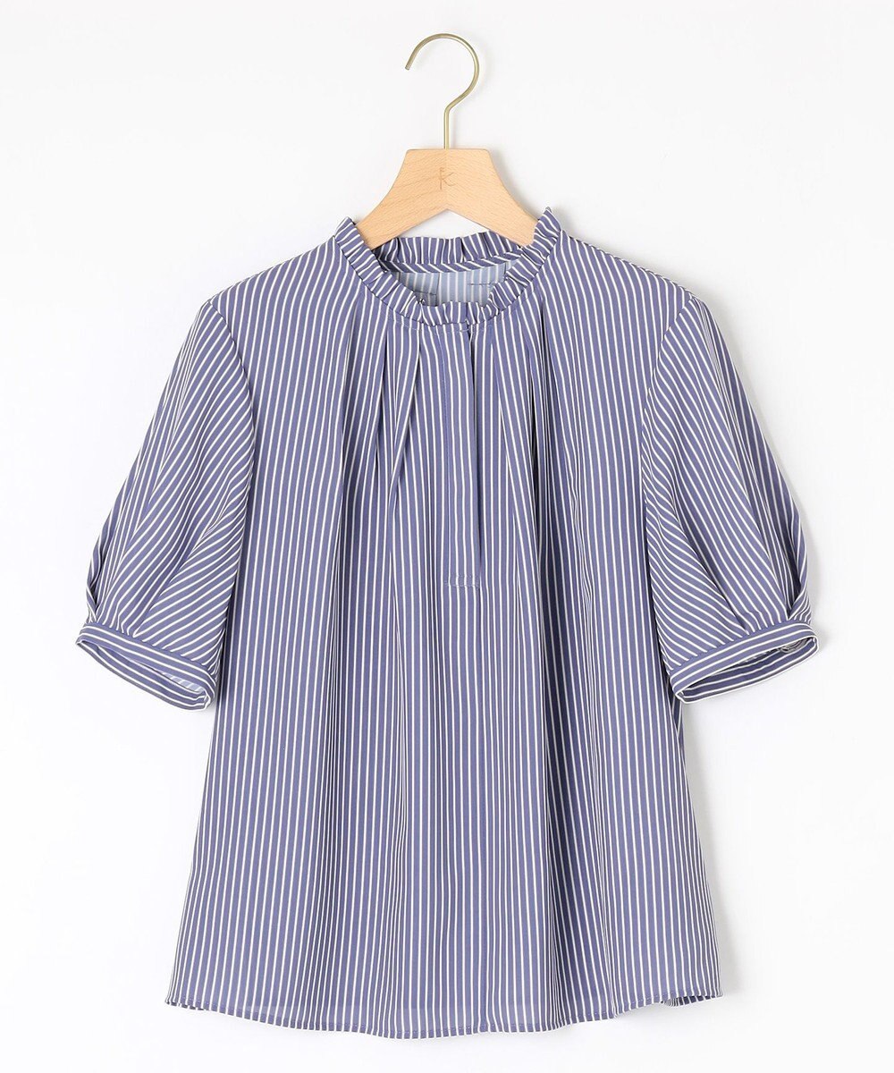 組曲 ライトデシンフリル襟 ブラウス 