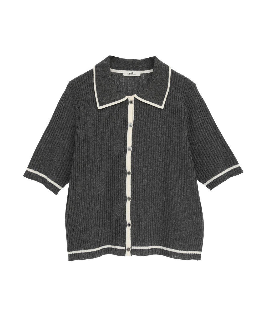 earth music&ecology 【予約】リブニットカーディガン 