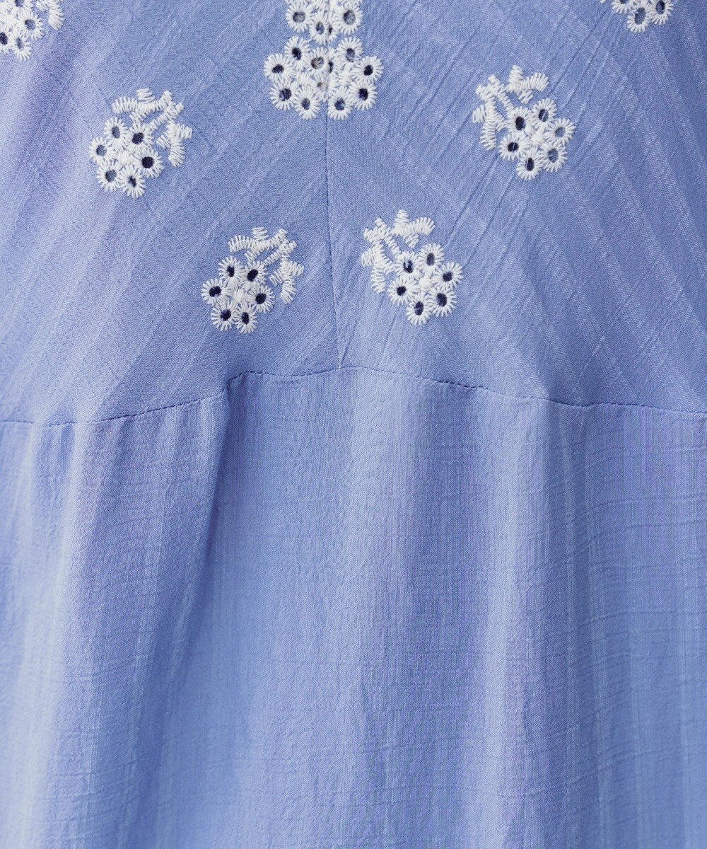 Tiaclasse 【洗える】スカラップレースチュニックブラウス 