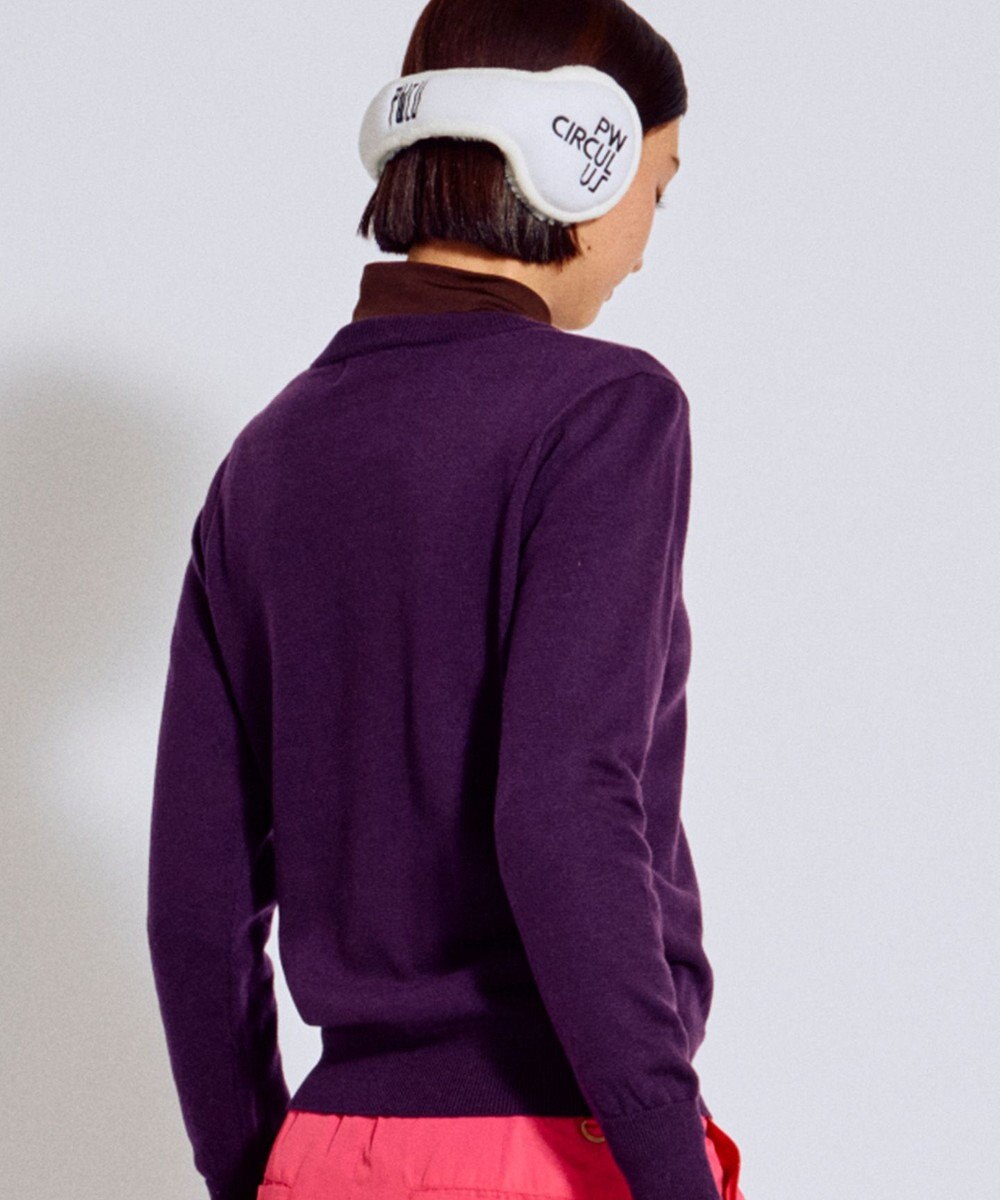 PW CIRCULUS 【WOMEN】Spark cat クルーネックニット ゴルフウェア レディース 