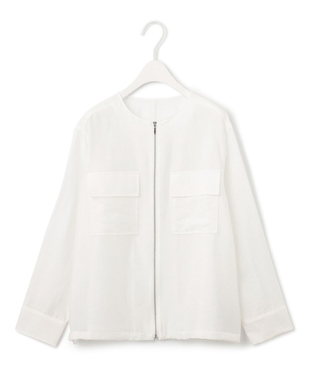 ICB リヨセルナイロンワッシャー ノーカラーブルゾン 