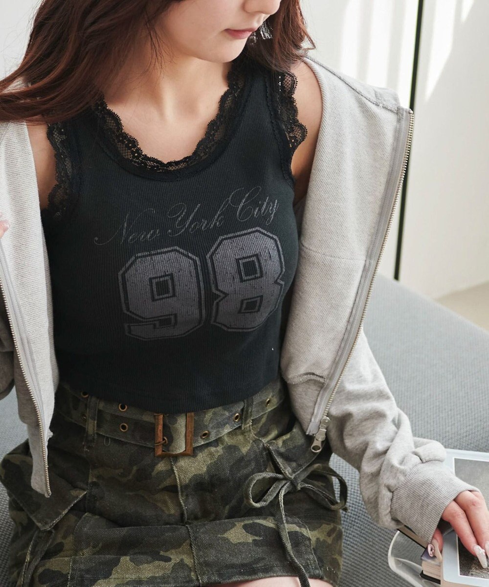 WEGO グラフィックレースタンク 