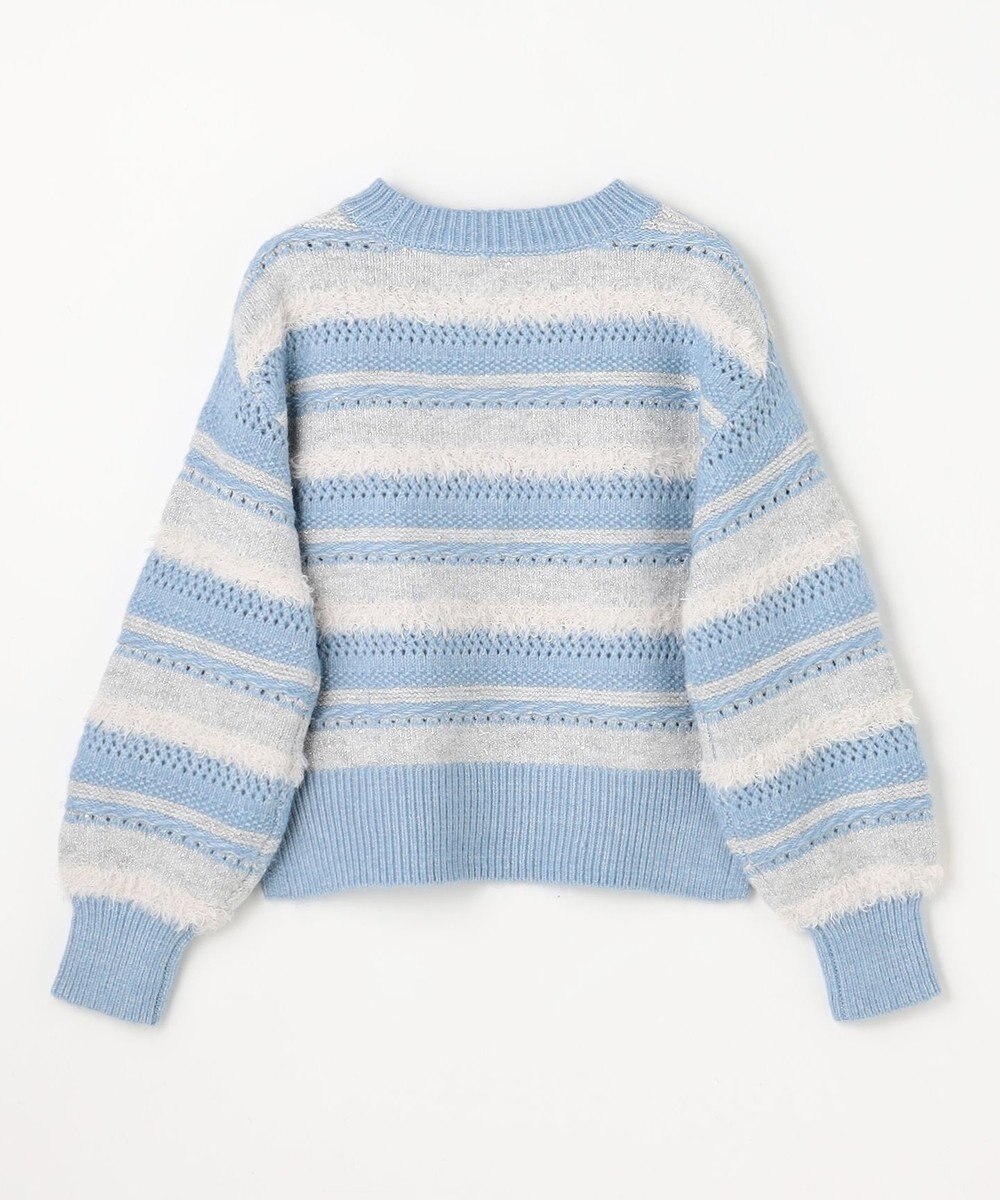 ANY パターンボーダーニット 