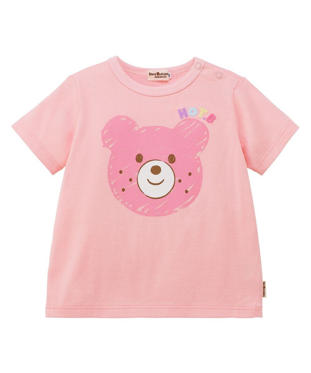 MIKI HOUSE HOT BISCUITS 【80-120cm】カラフルビーンズ フェイスプリント 半袖Tシャツ 