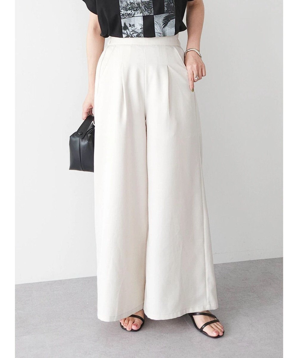 Green Parks ・ＥＬＥＮＣＡＲＥ　ＤＵＥ　リネンライクワイドパンツ 