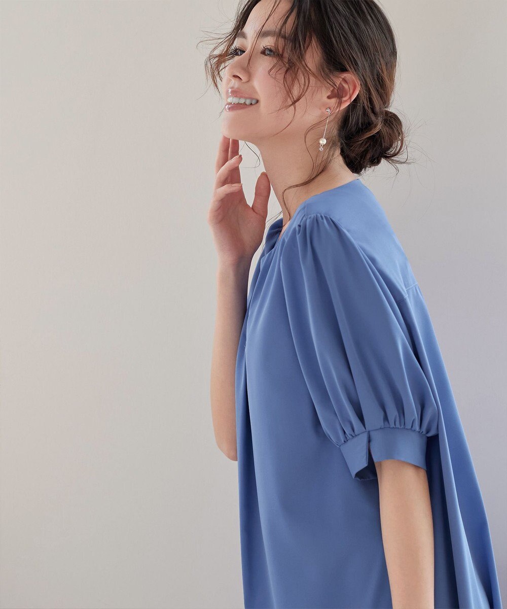 Tiaclasse 【洗える・XSサイズ】裾切替マーメイドフレアワンピース 