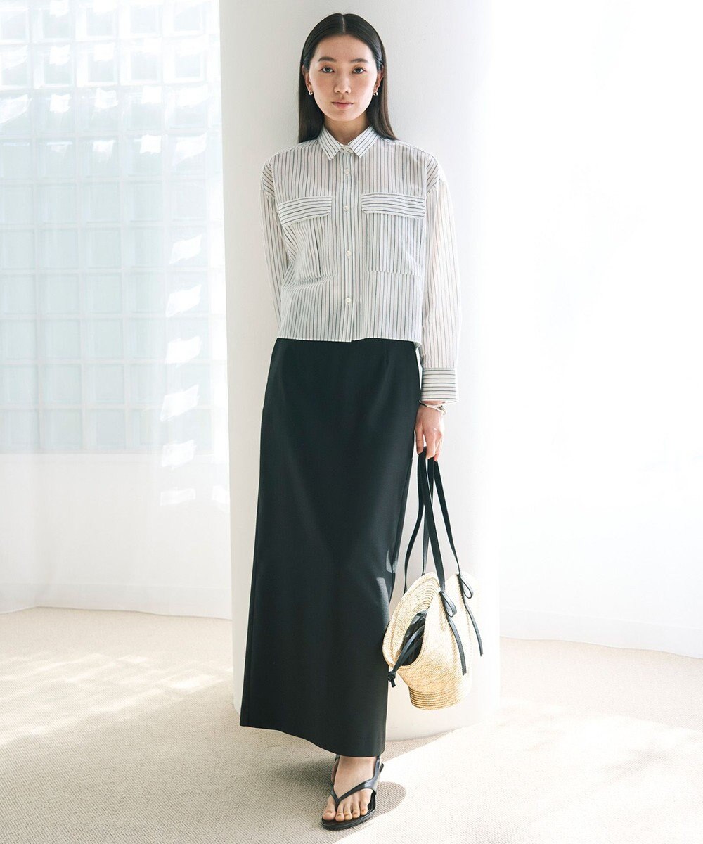 UNFILO シアークロップドシャツ 