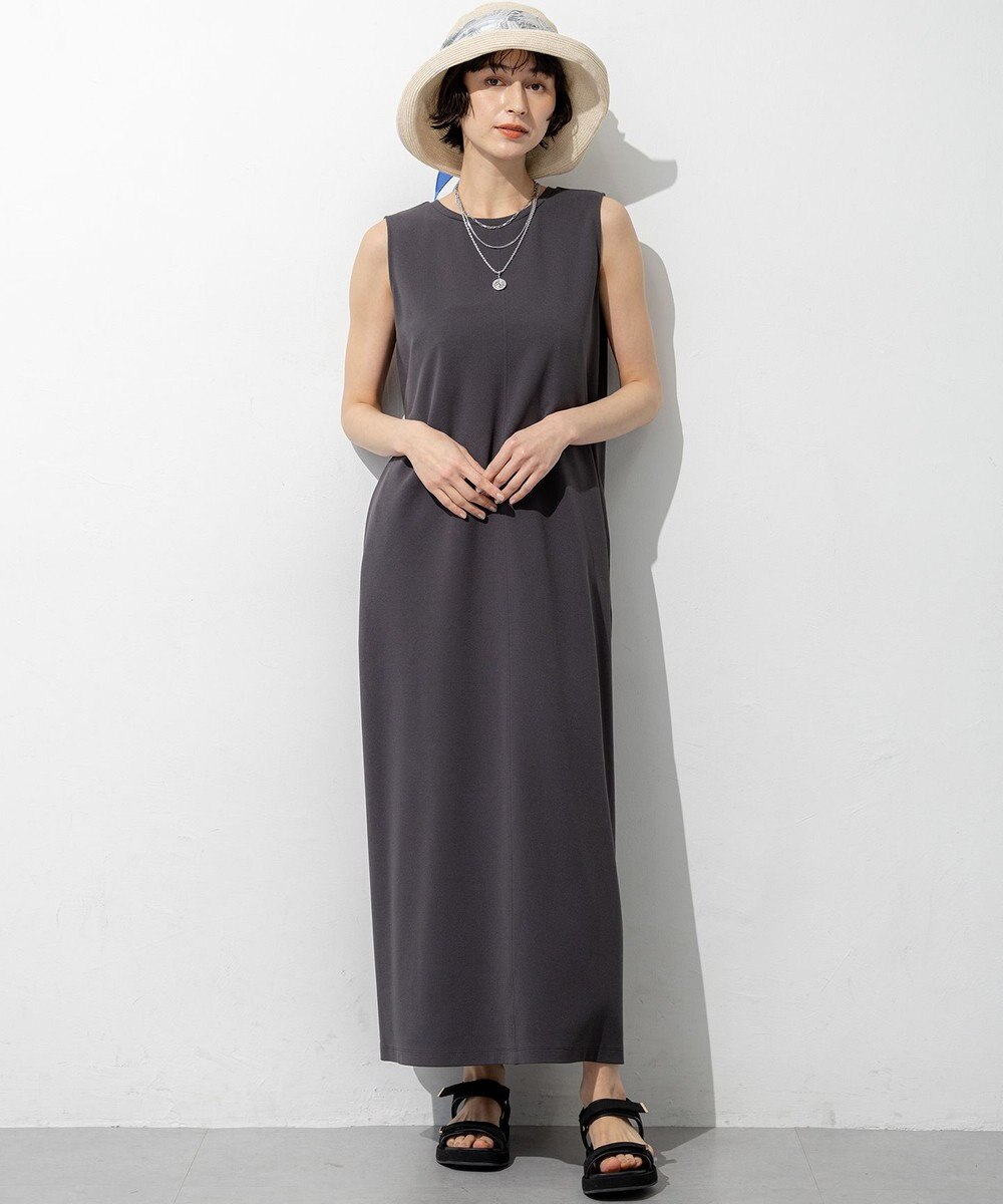 23区 L 【先行予約】ダブルフェイスジャージー Iラインワンピース 