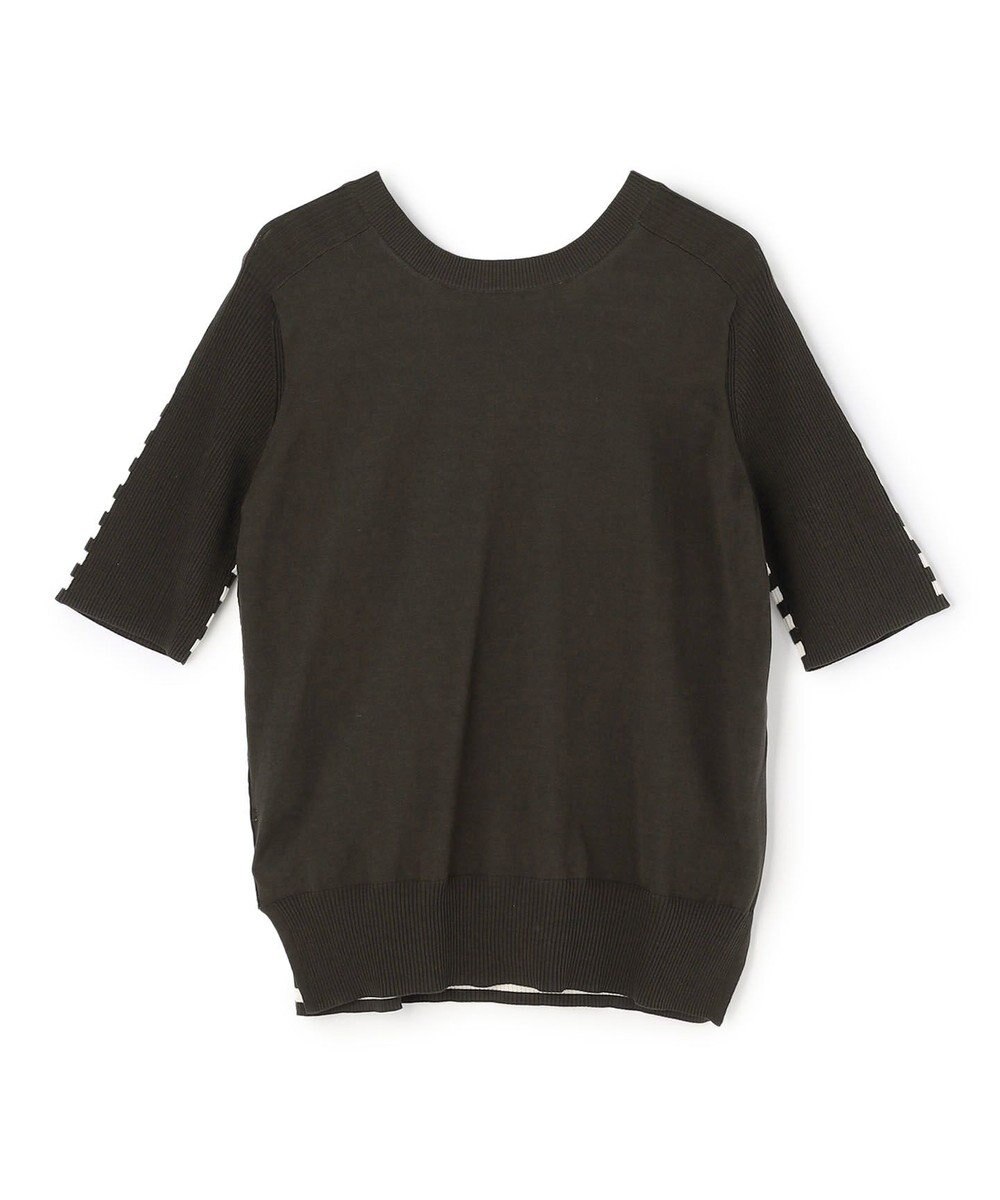 BEIGE， JULIE / コットンシルク 2WAY半袖ニット 