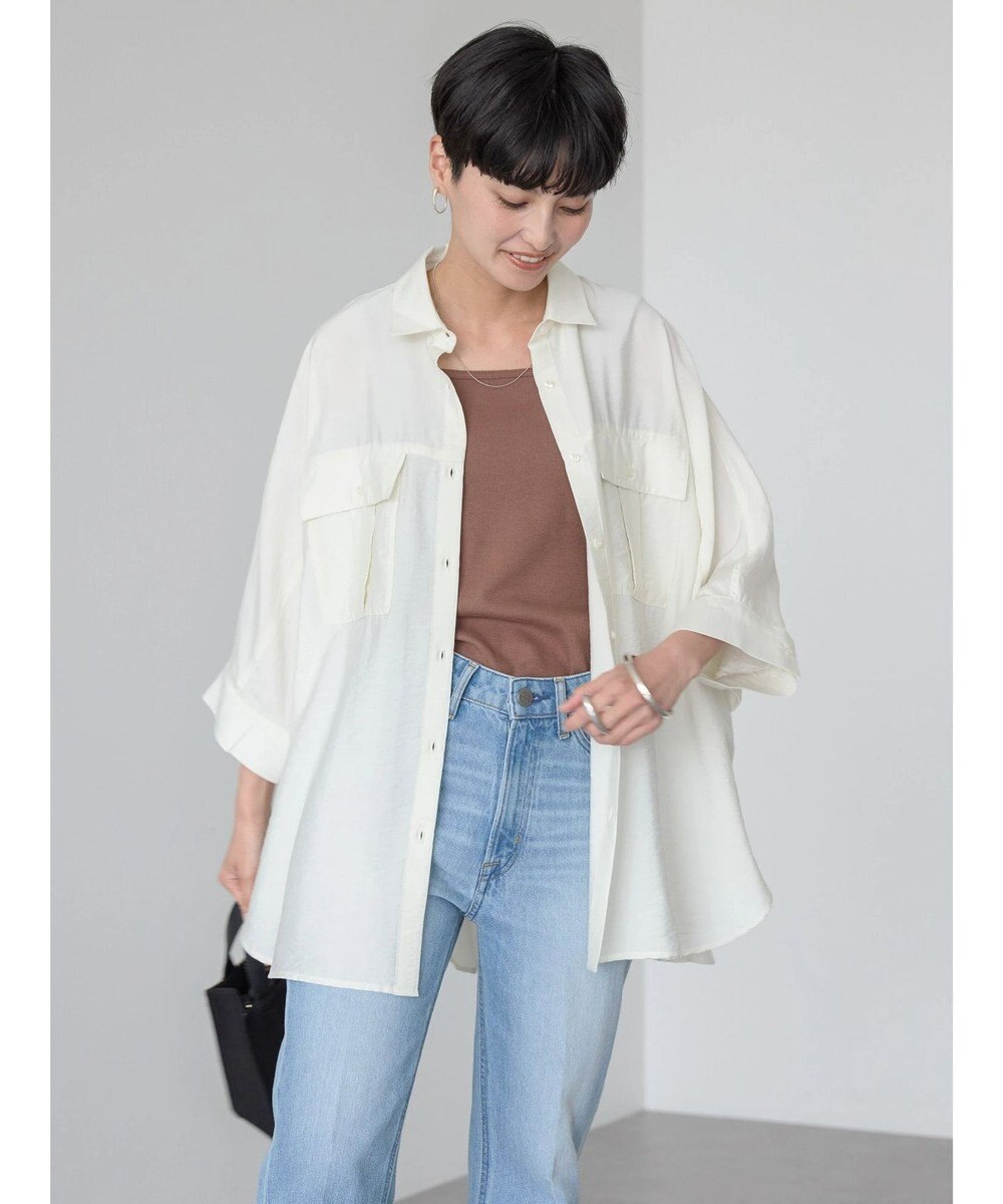 AMERICAN HOLIC 接触冷感Ｗポケットシャツチュニック 