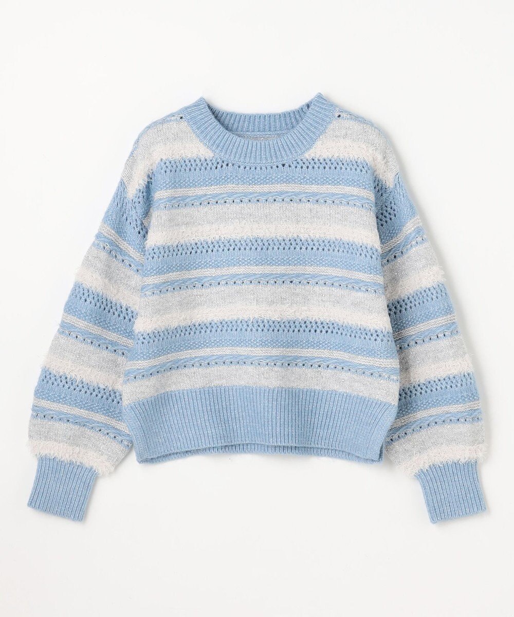 ANY パターンボーダーニット 