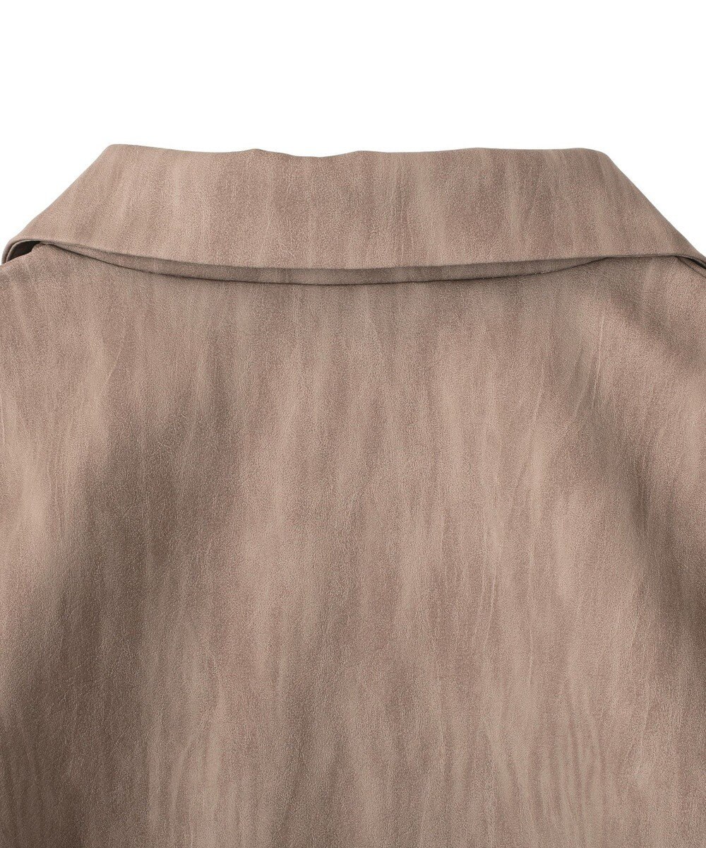 CRAFT STANDARD BOUTIQUE フェイクレザー衿ボアブルゾン 