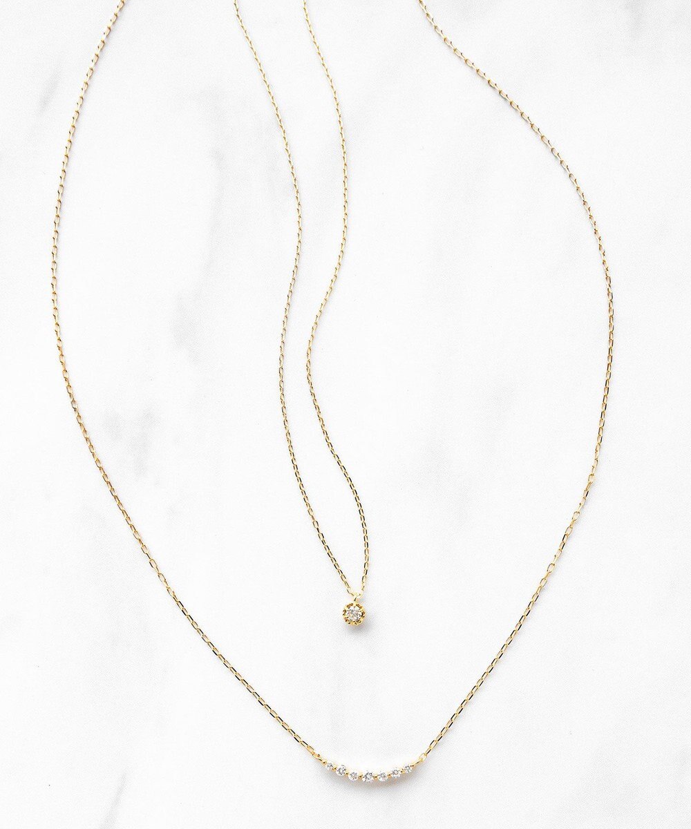 TOCCA 【WEB限定】FRILL DIAMOND NECKLACE K10 ダイヤモンド ネックレス 
