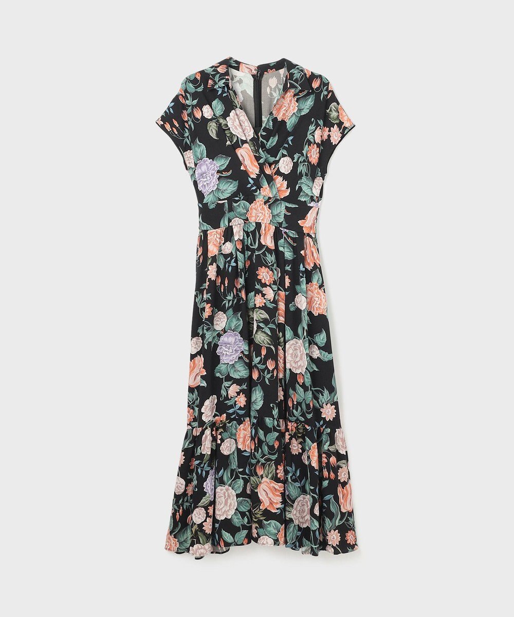 GRACE CONTINENTAL アンティークフラワープリントワンピース 