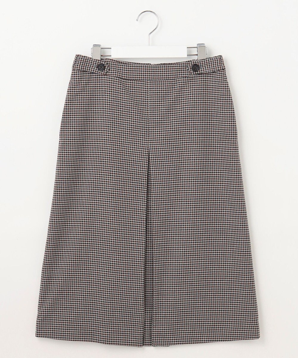 J.PRESS LADIES 【洗える】30/2 TR ドビー ガンクラブ ボックスプリーツ スカート 