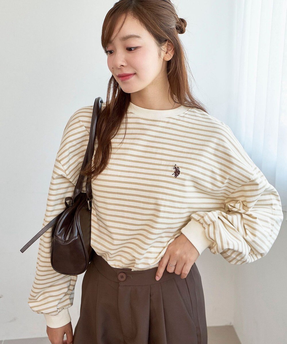 WEGO USPOLOだぼそでカラーロンT 