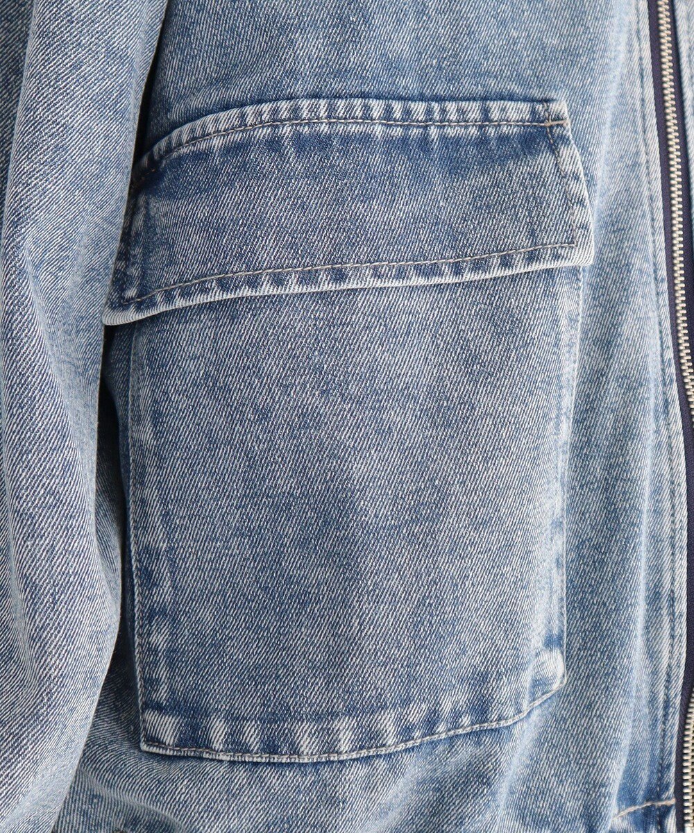 Green Parks ・ＥＬＥＮＣＡＲＥ　ＤＵＥ　デニムステンカラーブルゾ 