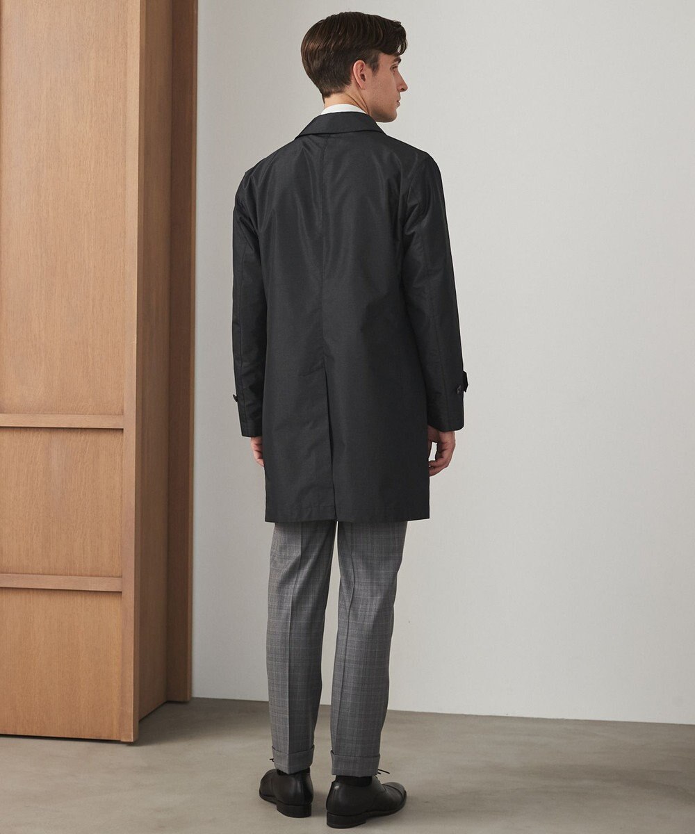 GOTAIRIKU ダウンライナー装着可【半裏仕様でより軽量】メランジシャンブレー ステンカラースプリングコート 