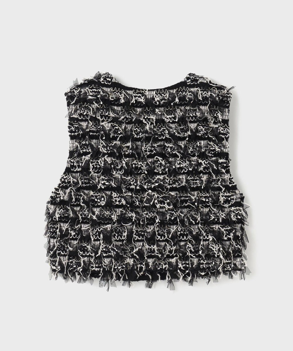 GRACE CONTINENTAL コンパクトフリンジベスト 