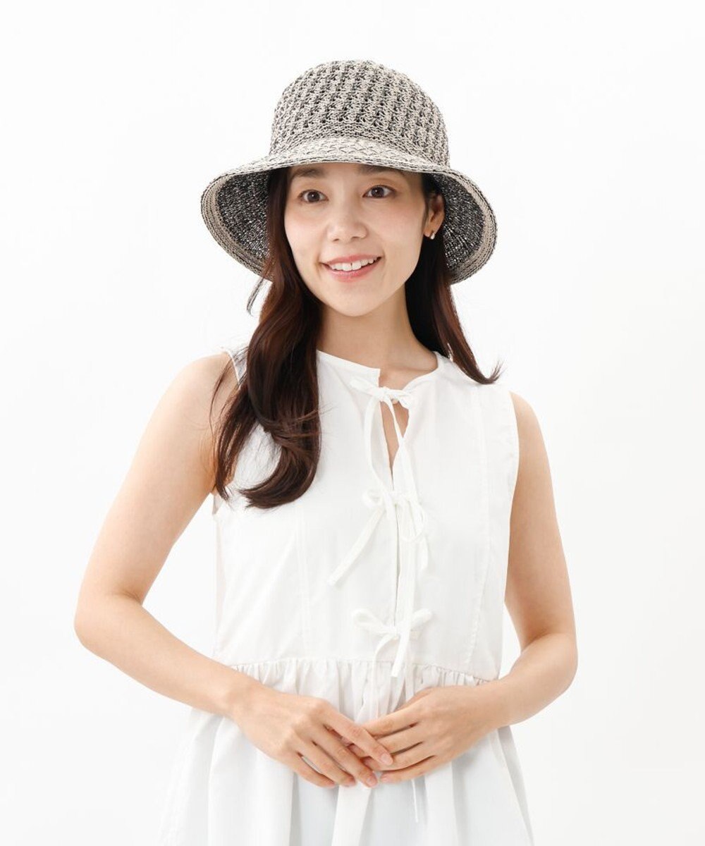 AURORA 【 LANVIN en Bleu （ランバン オン ブルー）】天然風サーモクロッシェハット 