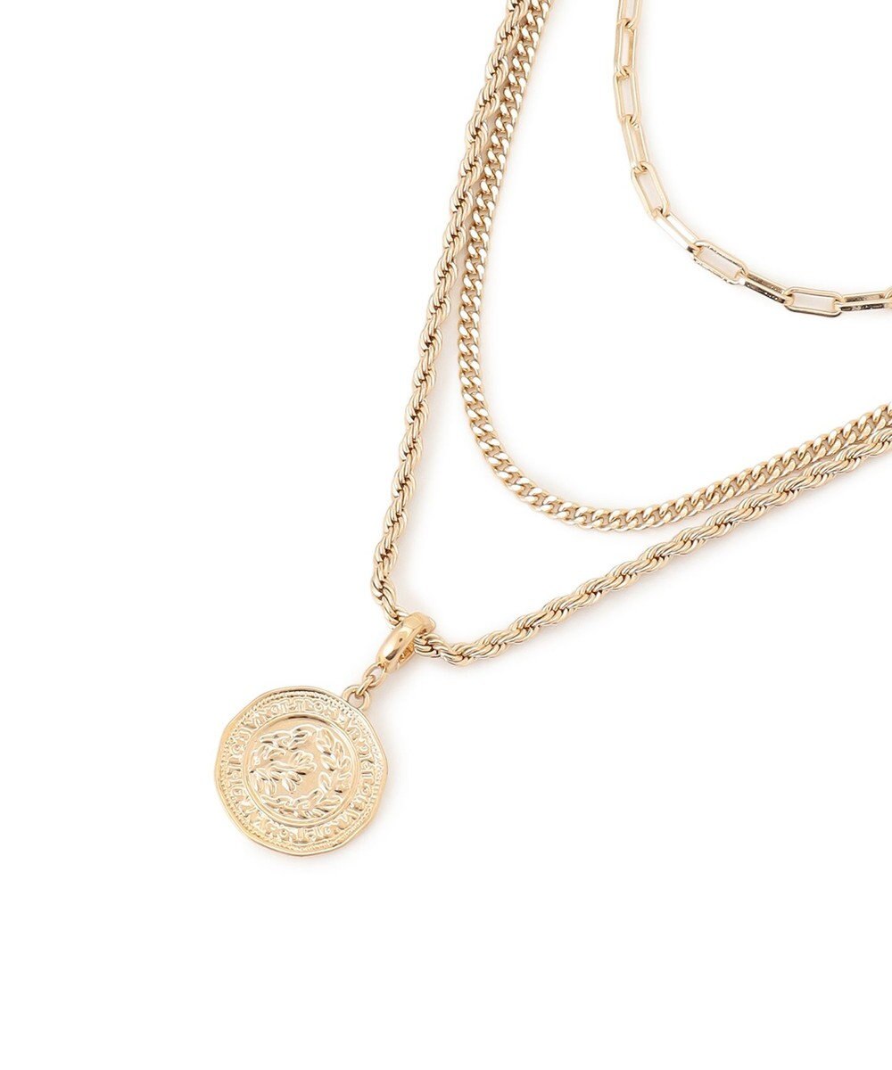 23区 【先行予約】3連チェーン コイン ネックレス 