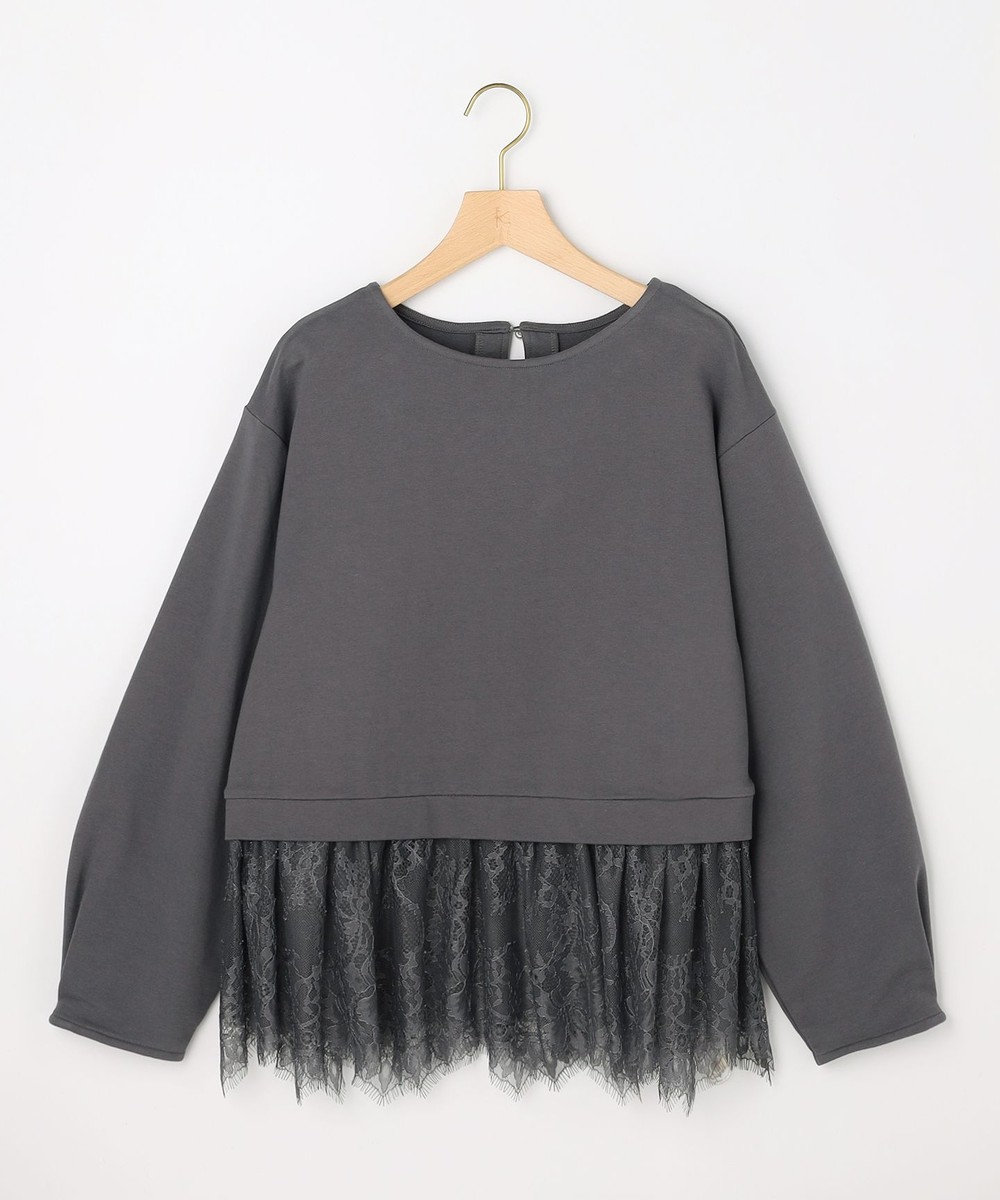 組曲 【先行予約】フレンチテリーレースコンビ カットソー 