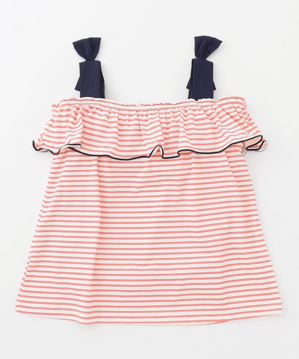 組曲 KIDS 【UVカット】【SS-Lサイズ】マリンストライプ スイムウェア(セパレート) 