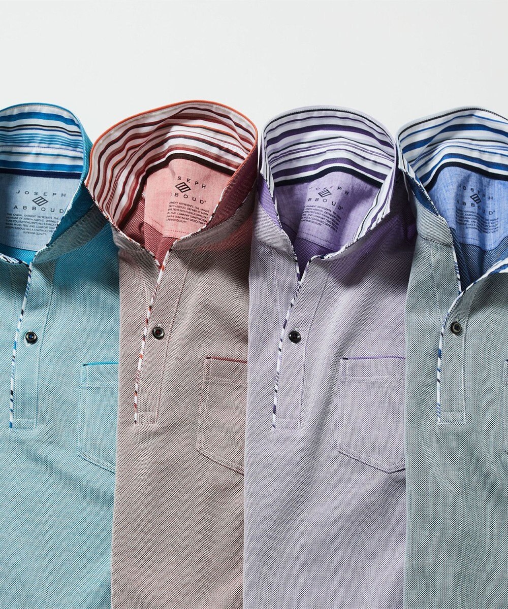 JOSEPH ABBOUD 【カラー豊富】人気！オーガニックコットン使用 ダディポロシャツ 