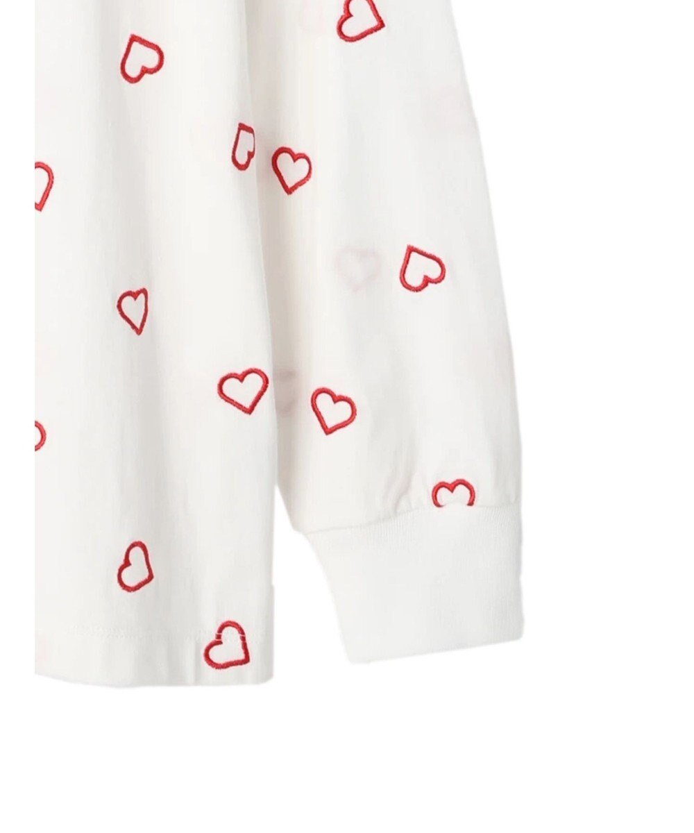 Green Parks ・Ｄｏｕｂｌｅ　Ｆｌａｇｓ　ハート刺繍ロンＴ 