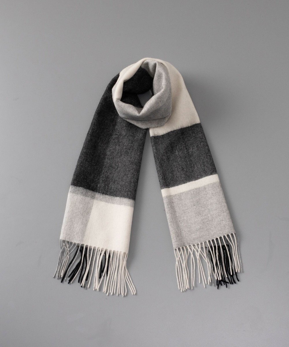 AURORA foulatelier　フラトリエ　カシミヤ起毛 チェック柄  ストール 