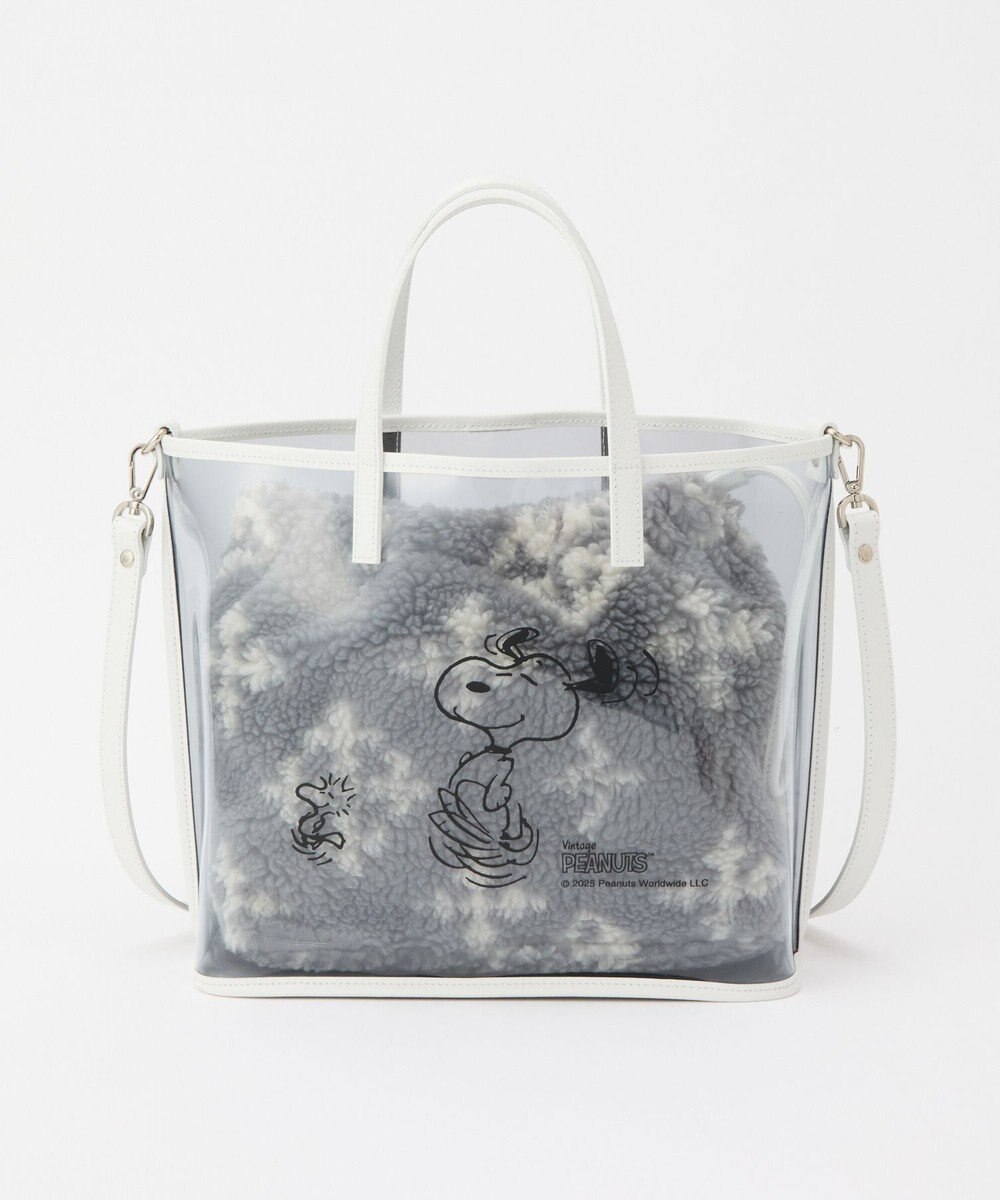 russet 【PEANUTS×russetコラボ第三弾】クリアトート×巾着セットバッグ(CE-1592) 