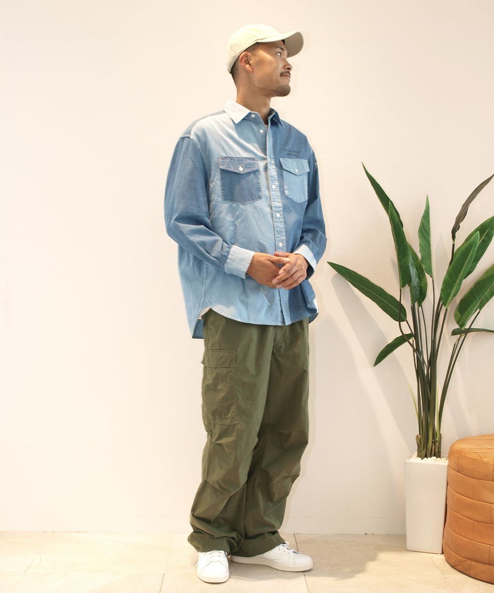 J.PRESS YORK STREET 【UNISEX】クレイジーパターン デニムシャツ 