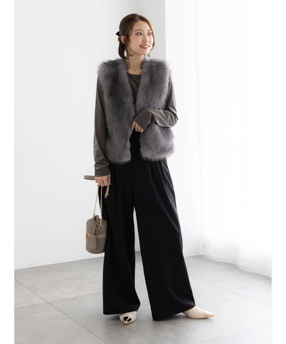 Te chichi タックワイドフルレングスパンツ 