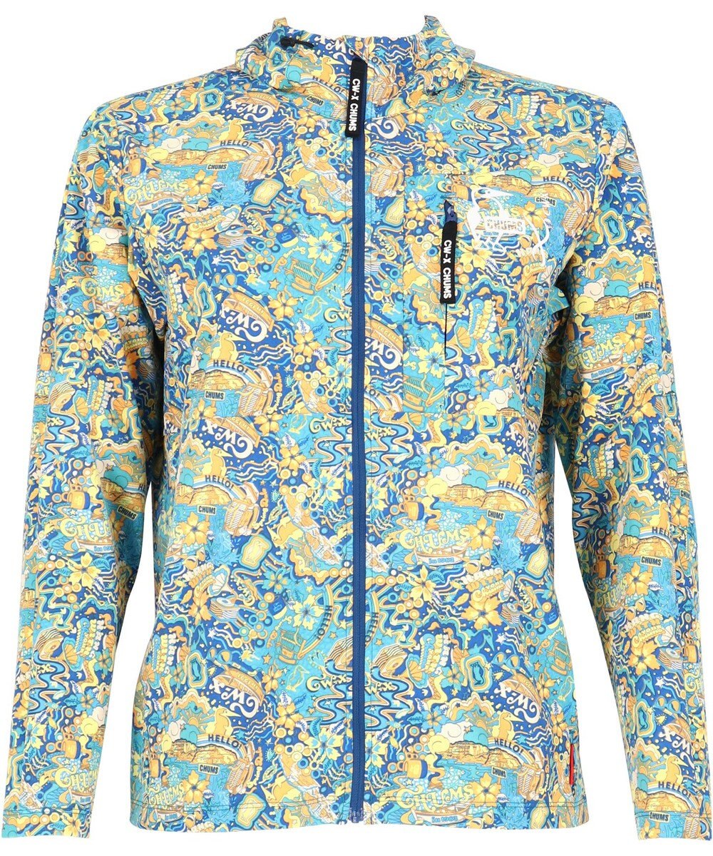 CW-X 【WOMEN】 CW-X 【CHUMS (チャムス)コラボ】 レディーストップス ジャケット はっ水(本体) フードつき(ドローコードで調整可能) 長袖 UVカット率90％以上（本体） レディース LNY530 /ワコール 