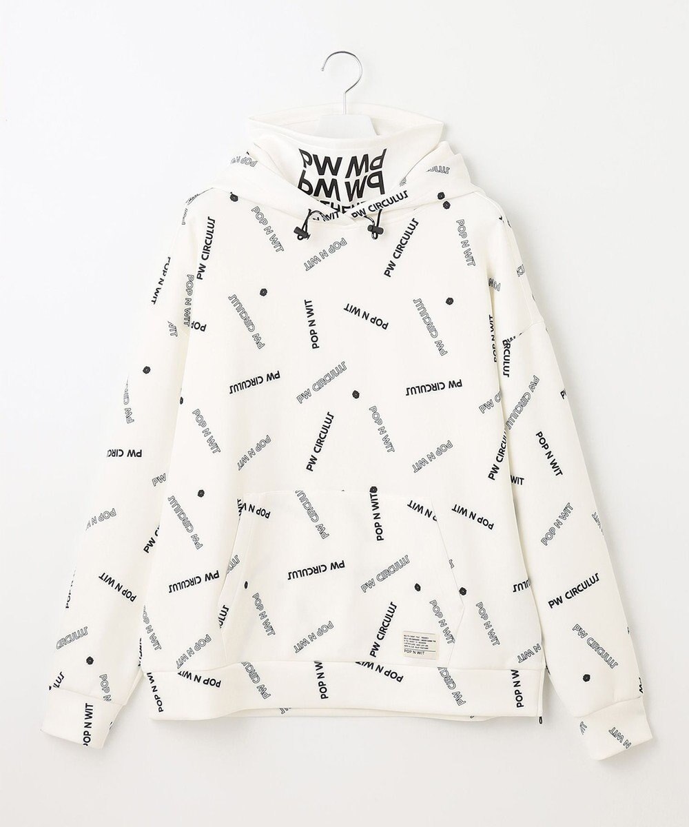 PW CIRCULUS 【 伸縮性あり 】【MEN】 LOGO  ネックウォーマー付フーディ 